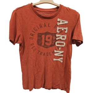 Vintage Aeropostale Graphic Single Stitch Distressed Crew Neck Men S